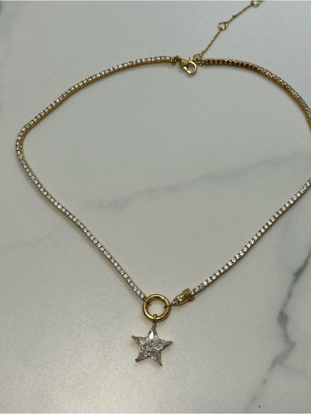 Kate Spade Jewelry Bundle ✨ Star Pendant Necklace + 2 Earrings Set Gold Tone - Picture 2 of 4